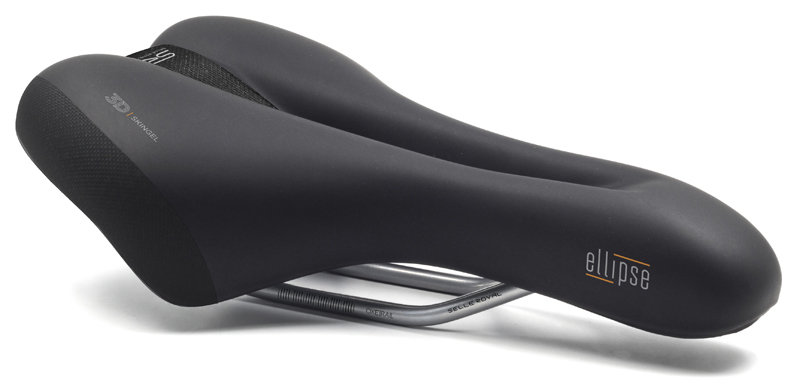 Siodło SELLEROYAL PREMIUM ATHLETIC 45st. ELLIPSE żelowe + elastomery unisex 406g (NEW 2023)
