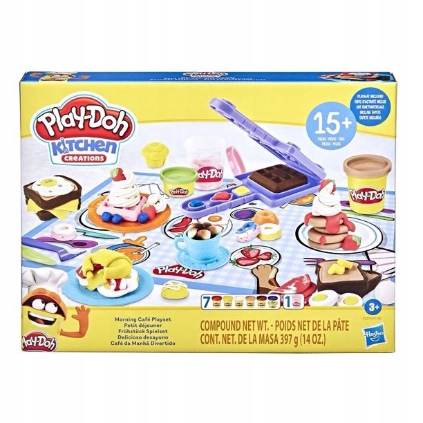 Hasbro Play Doh Morning Cafe Śniadanie Gofry Ciastolina