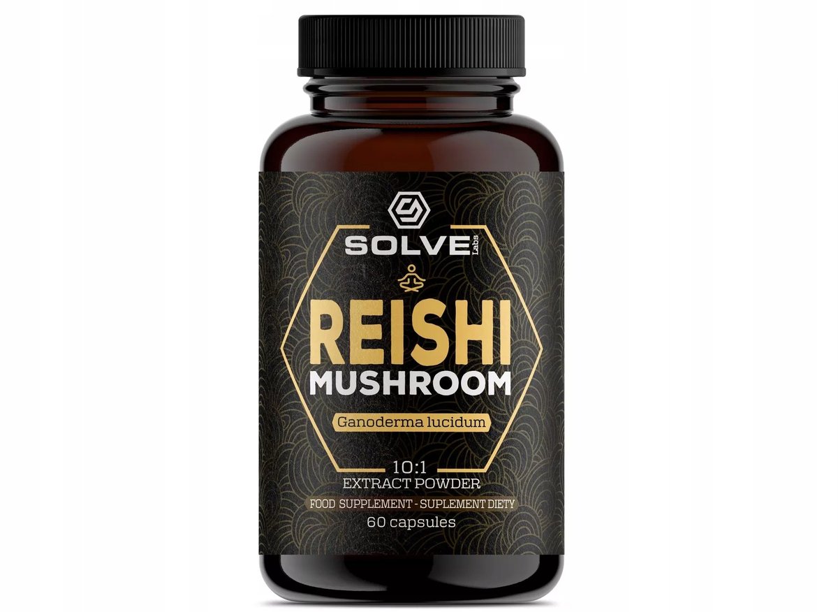 REISHI (GANODERMA LUCIDUM) 10:1 EKSTRAKT 60 KAPSUŁEK SOLVE LABS