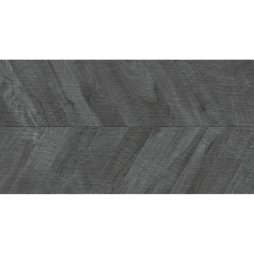 Ibero Chevron Artwood Black 60x120 cm