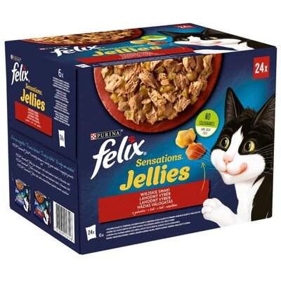 Purina Felix Sensation wiejskie smaki karma dla kota 24 x 85g