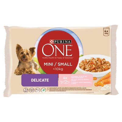 Karma One Mini DeliCate z łososiem i ryżem 4x100g