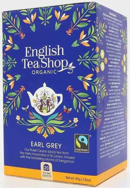 ENGLISH TEA SHOP ORGANIC HERBATA EARL GREY FAIR TRADE BIO (20 x 2,25 g) 45 g