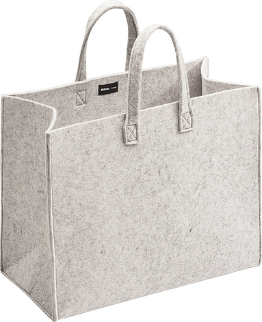 Torba Meno 40 x 50 x 25 cm beżowa filcowa