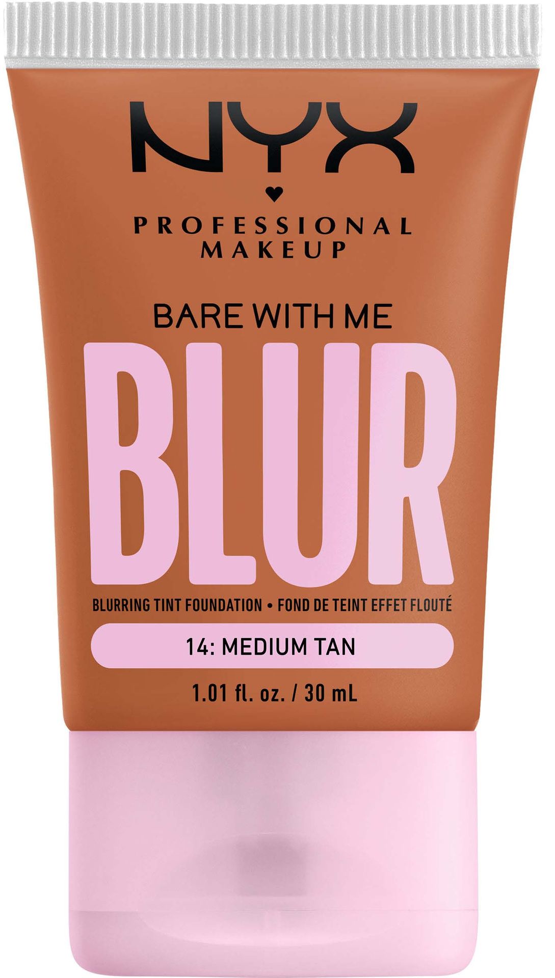 NYX PROFESSIONAL MAKEUP Bare With Me Blur Tint Foundation 14 Medium Tan - Podkład  14 Medium Tan