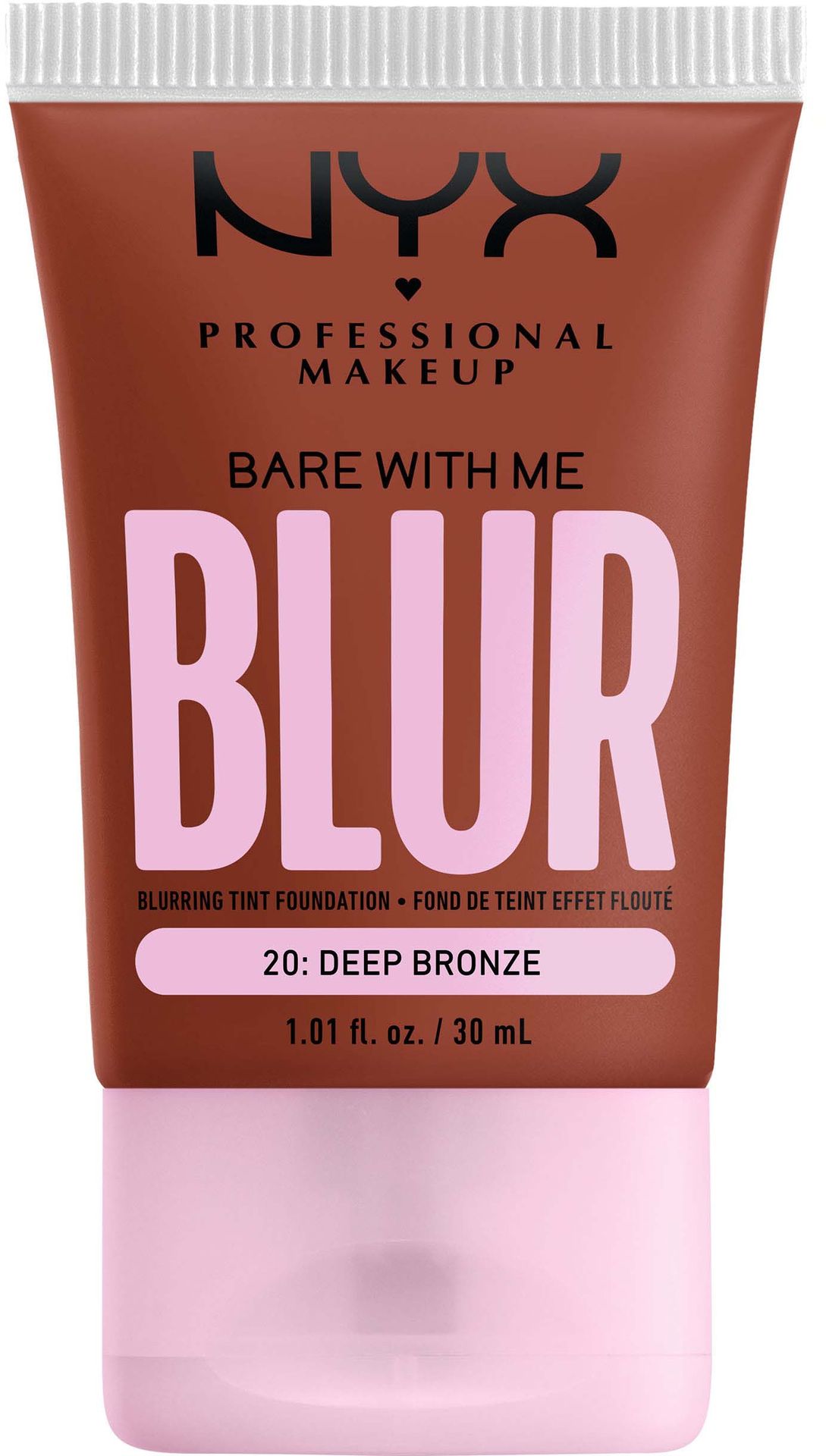NYX PROFESSIONAL MAKEUP Bare With Me Blur Tint Foundation 20 Deep Bronze - Podkład  20 Deep Bronze