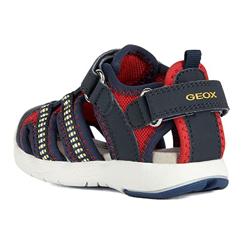 Geox Sandały chłopięce B Multy Boy Sandal, RED/Navy, 20 EU, Red Navy, 20 EU