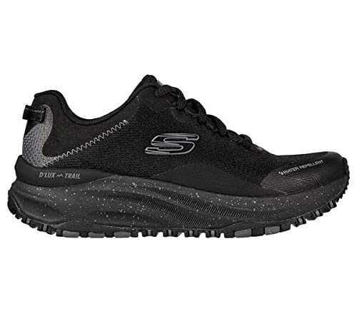 Skechers Damskie trampki D'LUX Trail Sneaker, czarne, 4 UK