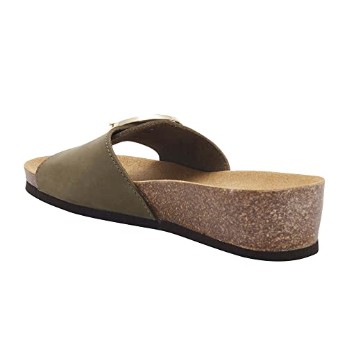 Scholl Amalfi Mule, Sandały Damskie, zielony, 38 EU