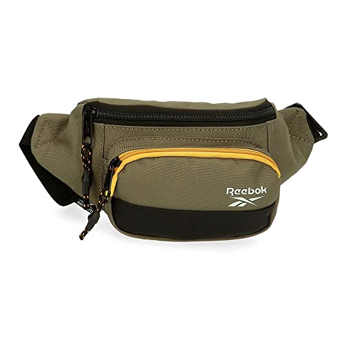 Reebok Hamilton Torba na pasek z kieszenią, Zielony, Riñonera con Bolsillo, Torba na ramię z kieszenią