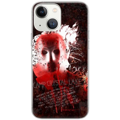 ERT GROUP etui na telefon Apple Iphone 13, case oryginalny i oficjalnie licencjonowany przez Horror, wzór Friday the 13th 016, optymalnie dopasowane, plecki z TPU