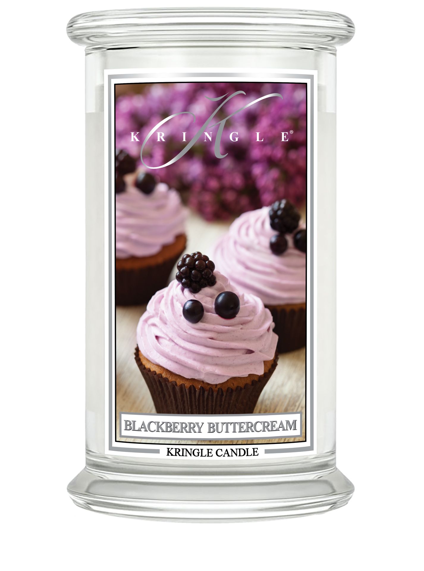 Kringle Candle Blackberry Buttercream 2 Wick Large Jar - świeca zapachowa 624 ml