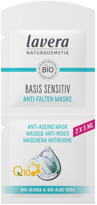 Lavera Basis Sensitiv  Q10 Mask 2 x 5 ml - zestaw maseczek do twarzy 10 ml