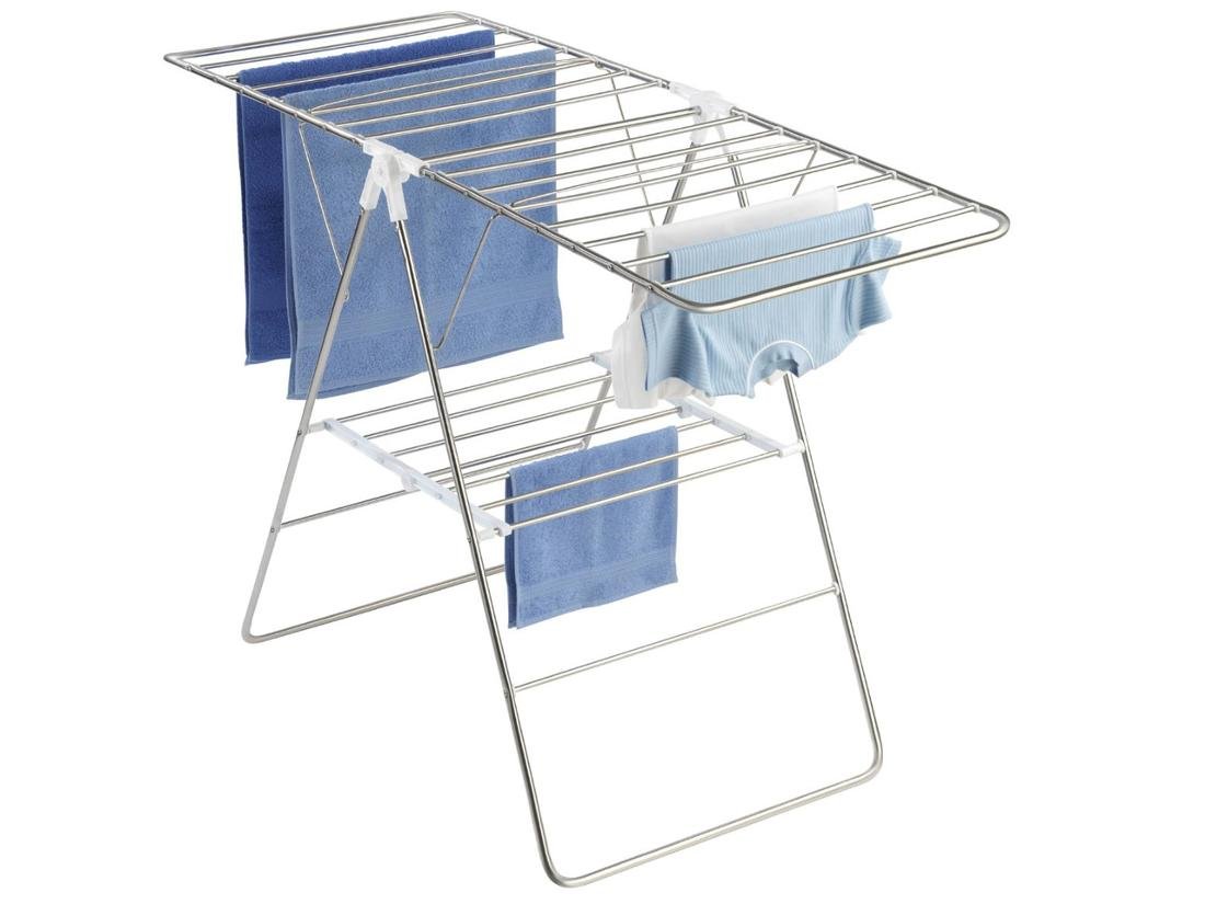 Wenko Suszarka na pranie Flexi, srebrna, 90x58x146 cm