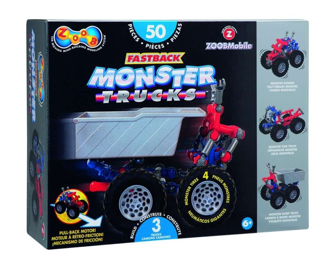 Zoob Mobile Fastback Monster Trucks ZOOB