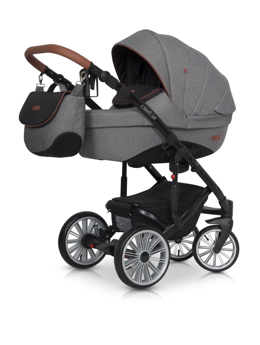 Euro-cart Wózek Wózek głęboko-spacerowy Delta Anthracite deltaanthracite