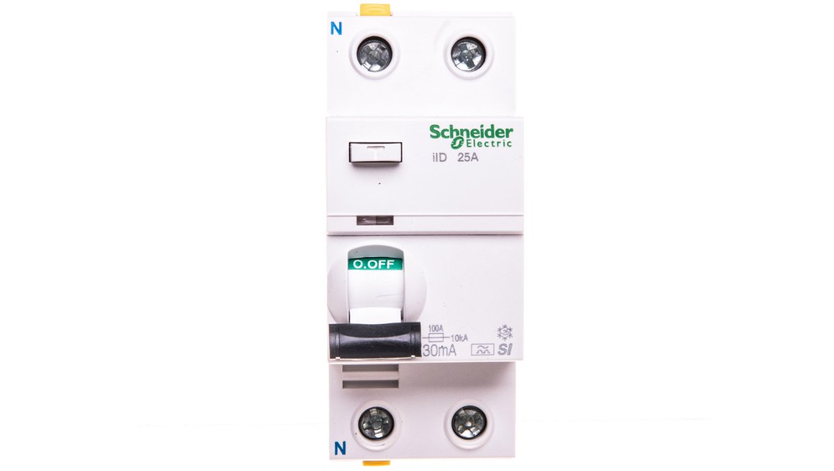 Schneider Electric Wyłącznik różnicowoprądowy iID 2P 25A 30mA typ A-SI A9Z31225 A9Z31225