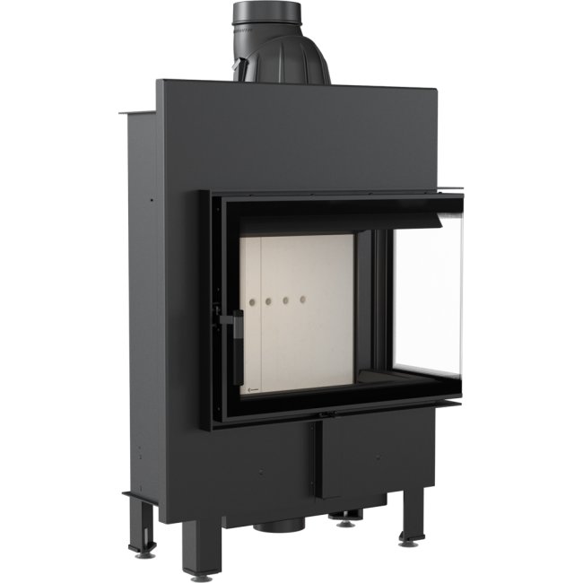 Kominek Powietrzny Stalowy Lucy Slim Prawy Bs 8 Kw Ø 160