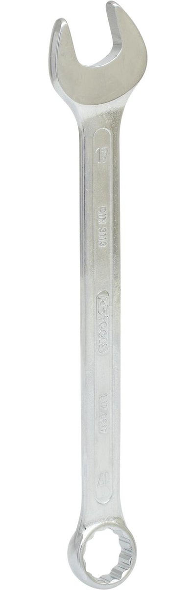 KS Tools 17 MM klucz płasko-oczkowy matowo chromowany, CR-V 517.0617