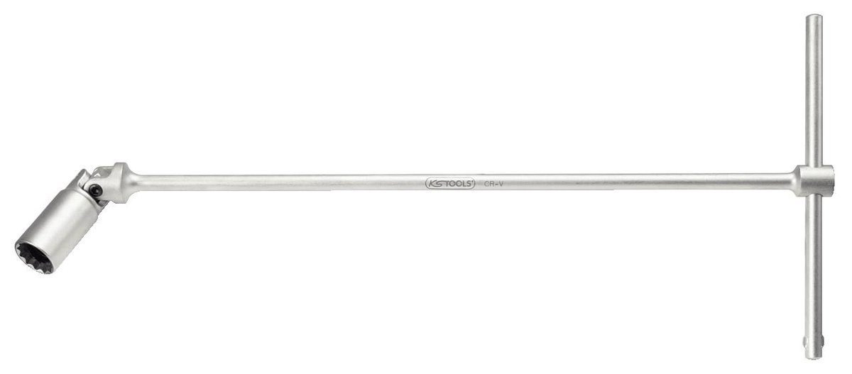 KS Tools 517.1133 Classic T-uchwyt Klucz do świec zapłonowych, 18 MM 4042146135921