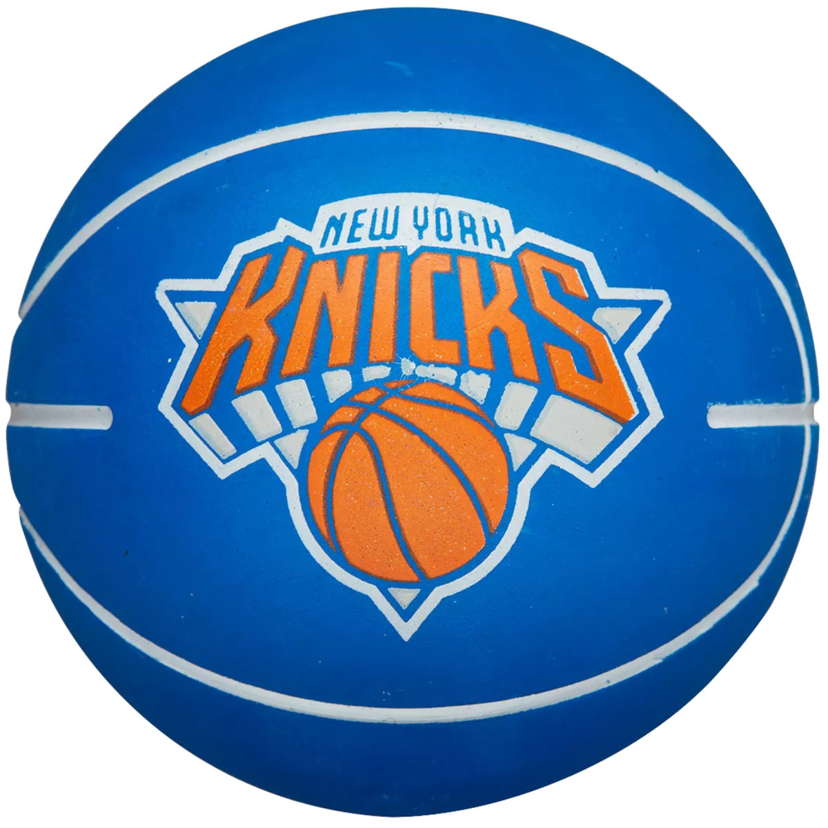 Wilson NBA Dribbler New York Knicks Mini Ball WTB1100PDQNYK, unisex, piłki do koszykówki, Niebieskie