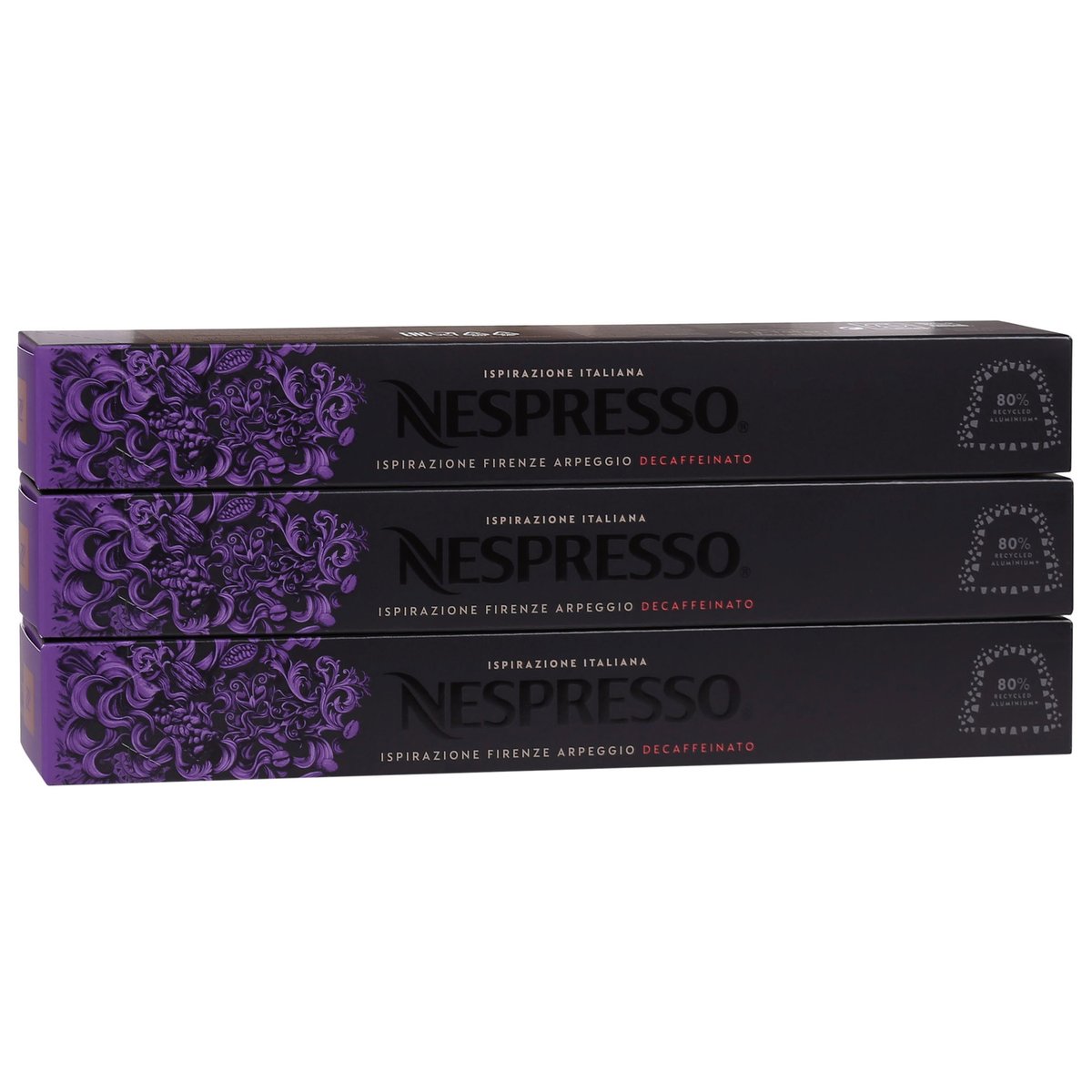 Kawa w kapsułkach o smaku Firenze Arpeggio Decaffeinato NESPRESSO 100 kapsułek