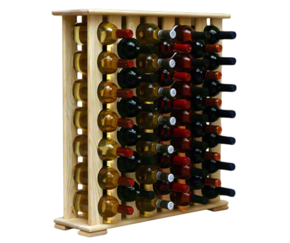 MODO24 Regał drewniany na 46 butelek RW-12-7x8