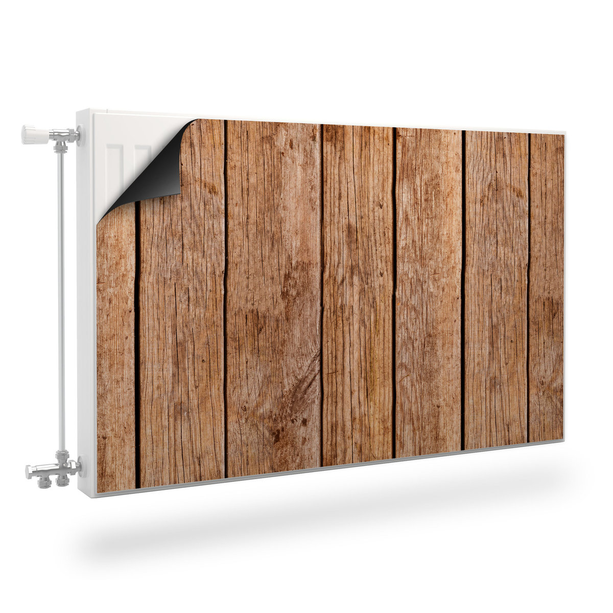 Osłona Magnetyczna Na Grzejnik Stare DESKI Imitacja Drewna 80cm x 60cm