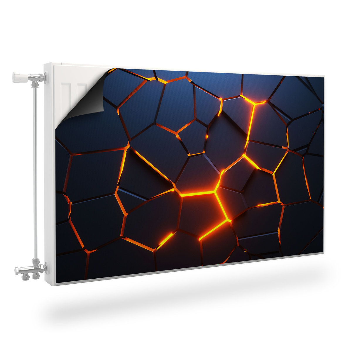 Osłona MAGNETYCZNA Grzejnika Abstrakcyjne Tło Efekt 3D 100cm x 60cm