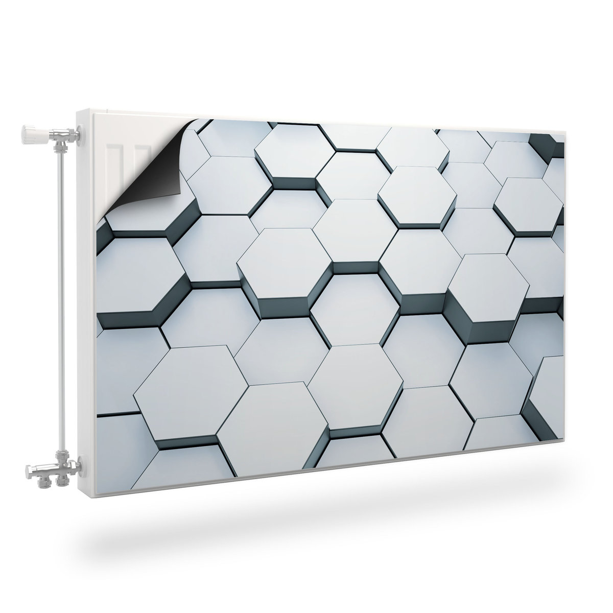 Osłona MAGNETYCZNA Kaloryfera Mozaika Heksagony Efekt 3D 100cm x 60cm