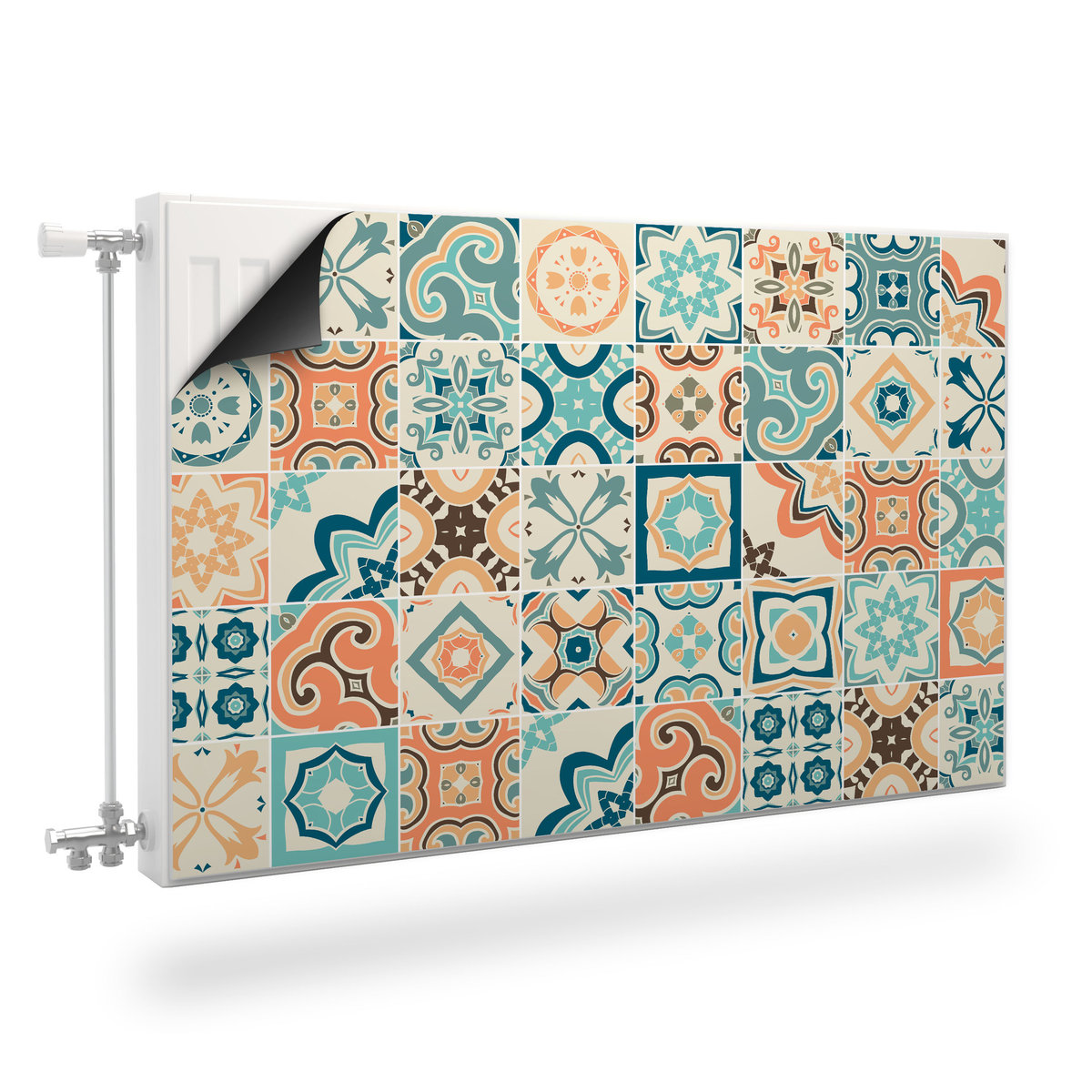 Osłona MAGNETYCZNA Grzejnika Mozaika Marokańska Imitacja Płytek 90cm x 60cm
