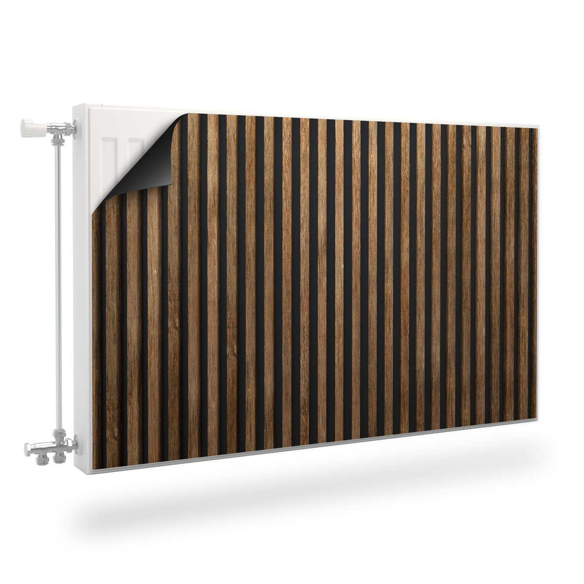 Osłona MAGNETYCZNA Grzejnika LAMELE Deski Imitacja Drewna 110cm x 60cm