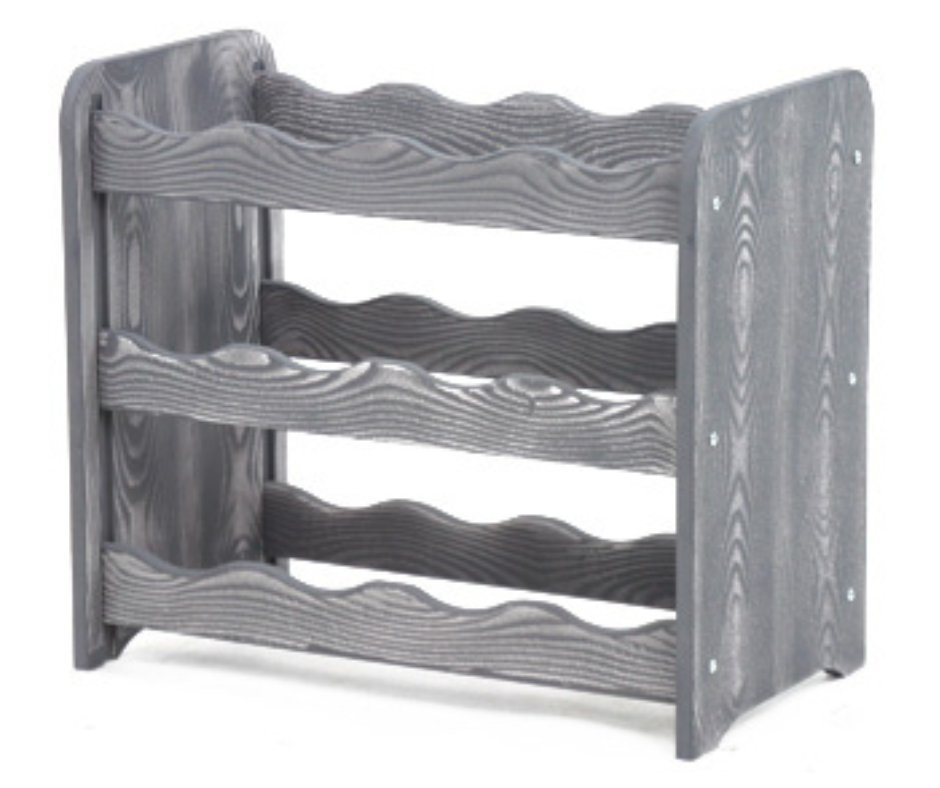 Regał na wino RW-16 12 butelek - Szary Dekor / Wamar-Sosenka