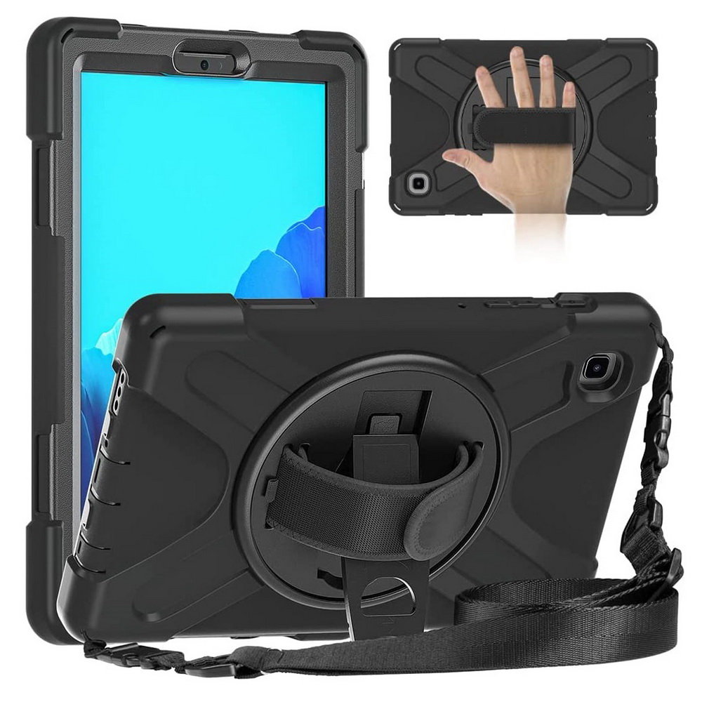 D-Pro 360 Armor etui pancerne z uchwytem na rękę i paskiem na ramię do Samsung Galaxy Tab A7 Lite 8.4
