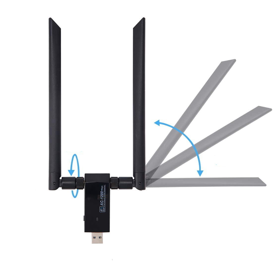 Dwuzakresowy Adapter WiFi na USB 3.0 AC-1200Mbps Karta Sieciowa