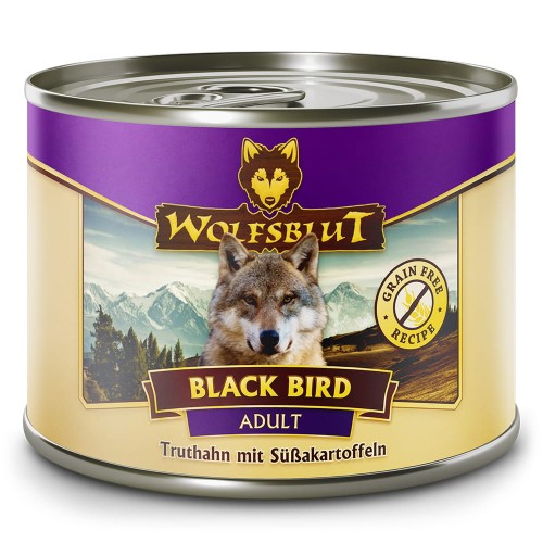 Zdjęcia - Karm dla psów Wolfsblut Adult Black Bird Indyk z batatami 200g