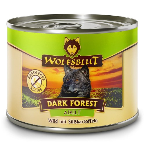 Zdjęcia - Karm dla psów Wolfsblut Adult Dark Forest Dziczyzna i jagnięcina z batatami 200g