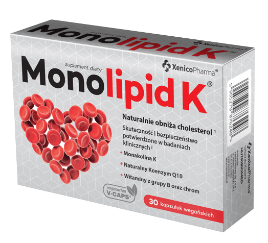 Xenico Pharma Monolipid K Czerwony Ryż Suplement diety 30 kaps.