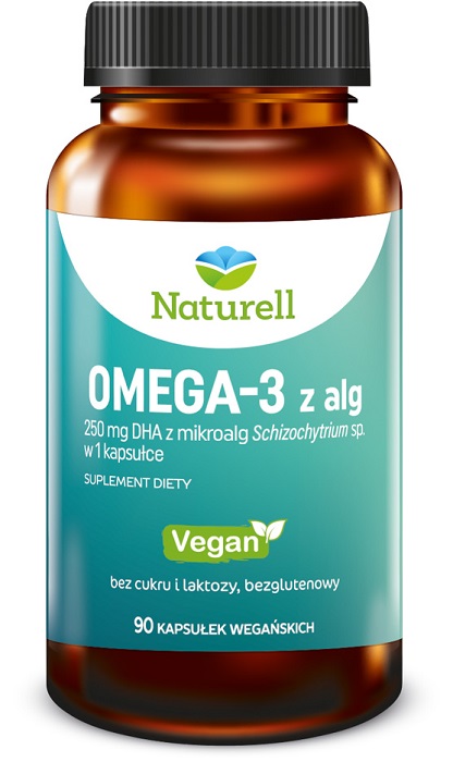 Naturell Omega-3 z alg, 90 kapsułek