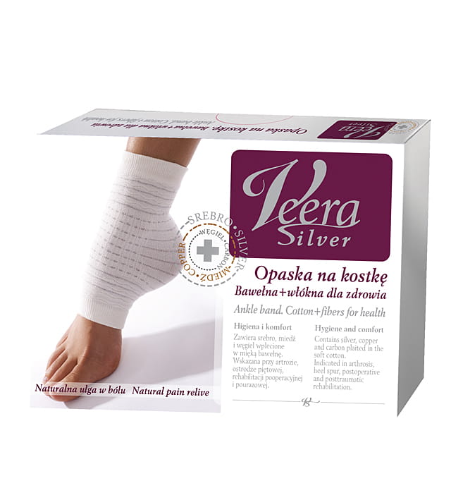 Veera Silver Opaska Na Kostkę Rozm. XL 1 Szt.