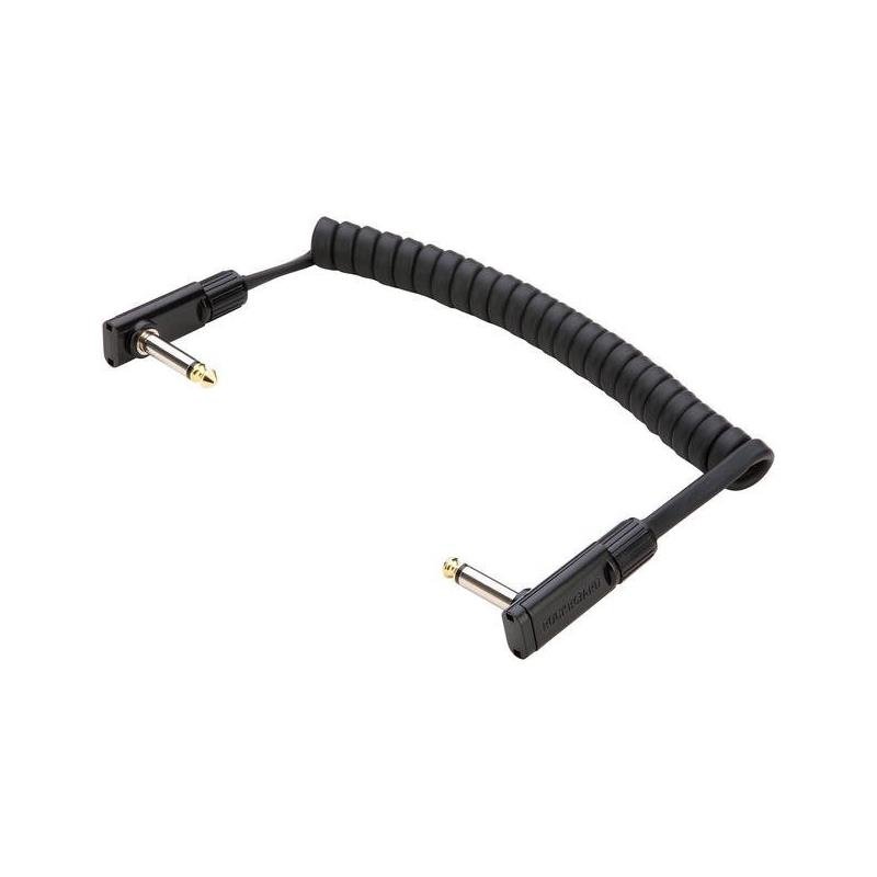RockBoard PCF100CC Flat Patch Black Coiled kabel złączka