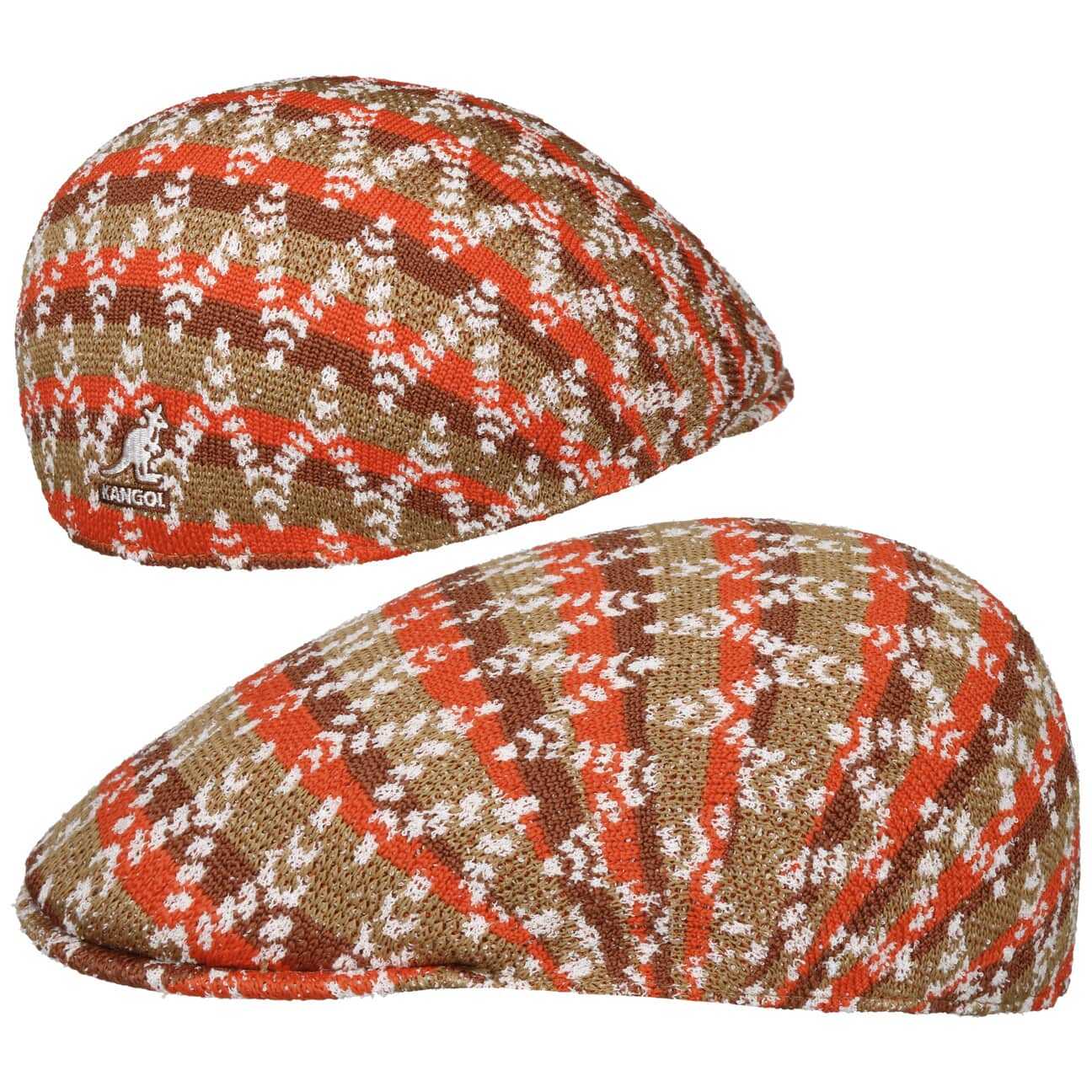 Kaszkiet Groovy Warp 507 by Kangol, morelowy, S (54-55 cm)