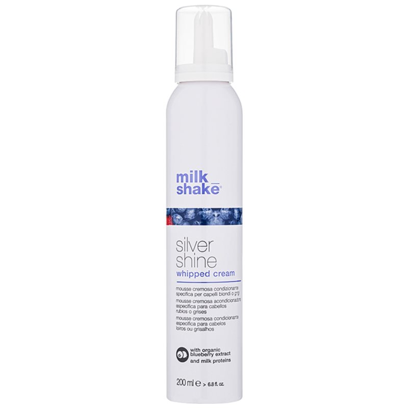 Milk Shake Milk Shake Silver Shine kremowa pianka do włosów blond neutralizujący żółtawe odcienie 200 ml