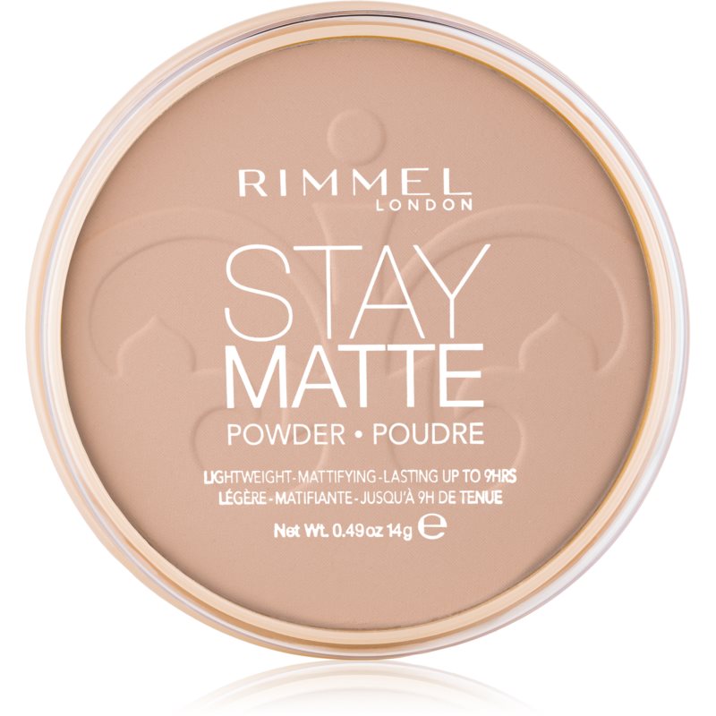 Rimmel Stay Matte Long Lasting Pressed Powder puder do twarzy 005 Silky Beige 14g