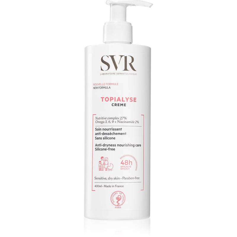 SVR topialyse creme odżywczy krem do pielęgnacji skóry wrażliwej i suchej 400 ml |  OD 149 PLN!