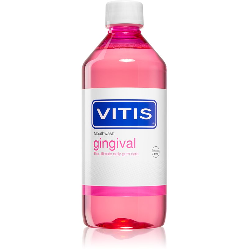 Vitis Vitis Gingival płyn do płukania jamy ustnej przeciw płytce nazębnej i dla zdrowych dziąseł 500 ml