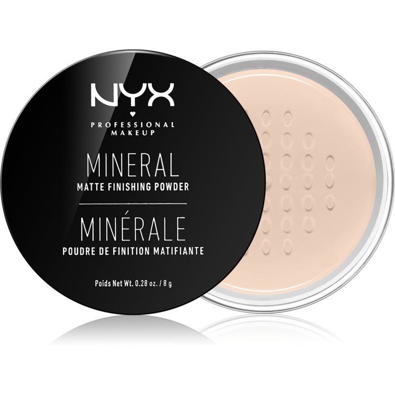 NYX Mineral Matte Puder Wykańczający Sypki 01