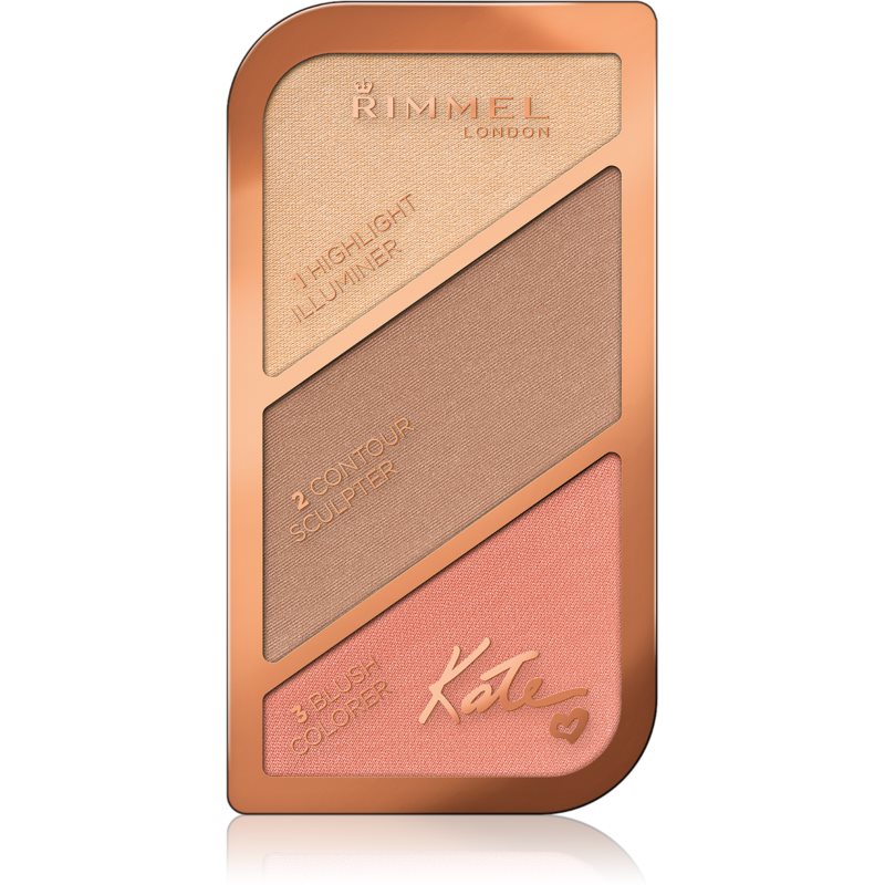 Rimmel Paletka do Do konturowania twarzy twarzy 002 Coral glow 18,5g 3614221105450
