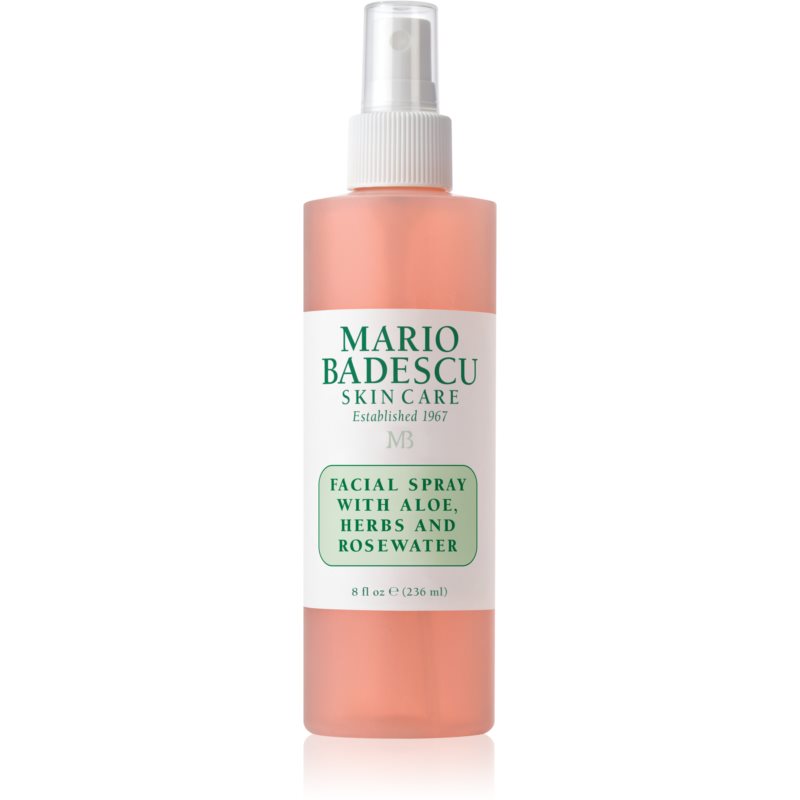 Mario Badescu Facial Spray with Aloe, Herbs and Rosewater tonizująca mgiełka do twarzy do rozjaśnienia i nawilżenia 236 ml