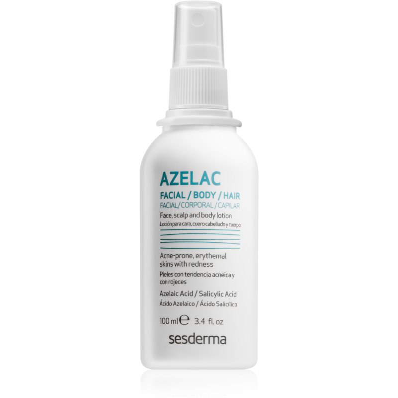 SesDerma Azelac tonik leczniczy na zapalne zmiany skóry Azelaic Acid Salicylic Acid 100 ml